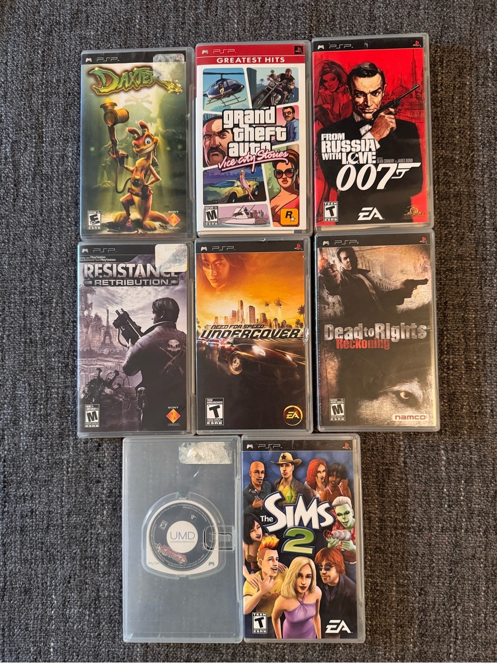 Lot of 8 Sony PSP Playstation Portable Games Popular Something for‎ everyone!